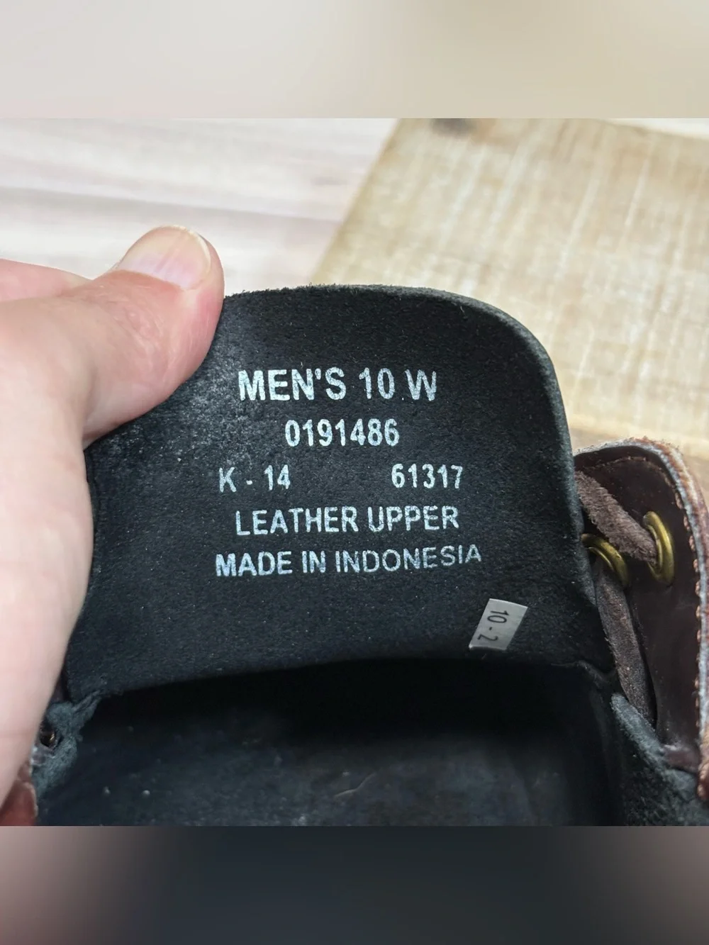 Sperry Men’s Top Sider Black and Brown Leather Boat Shoes Size 10W